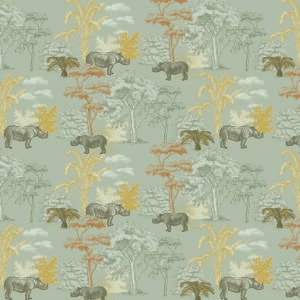 Toile tendue murale Ballade au milieu des Rhinocéros, deuxième visuel
