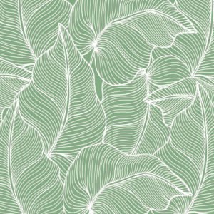 Toile tendue murale Feuilles tropicales surdimensionnées, deuxième visuel