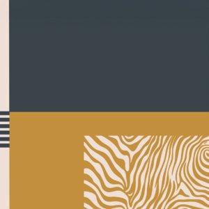Toile tendue murale Abstract lines and zebra vibes, deuxième visuel