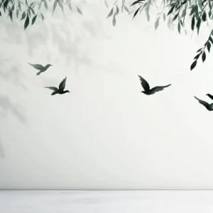 Toile tendue murale Oiseaux en vol, deuxième visuel